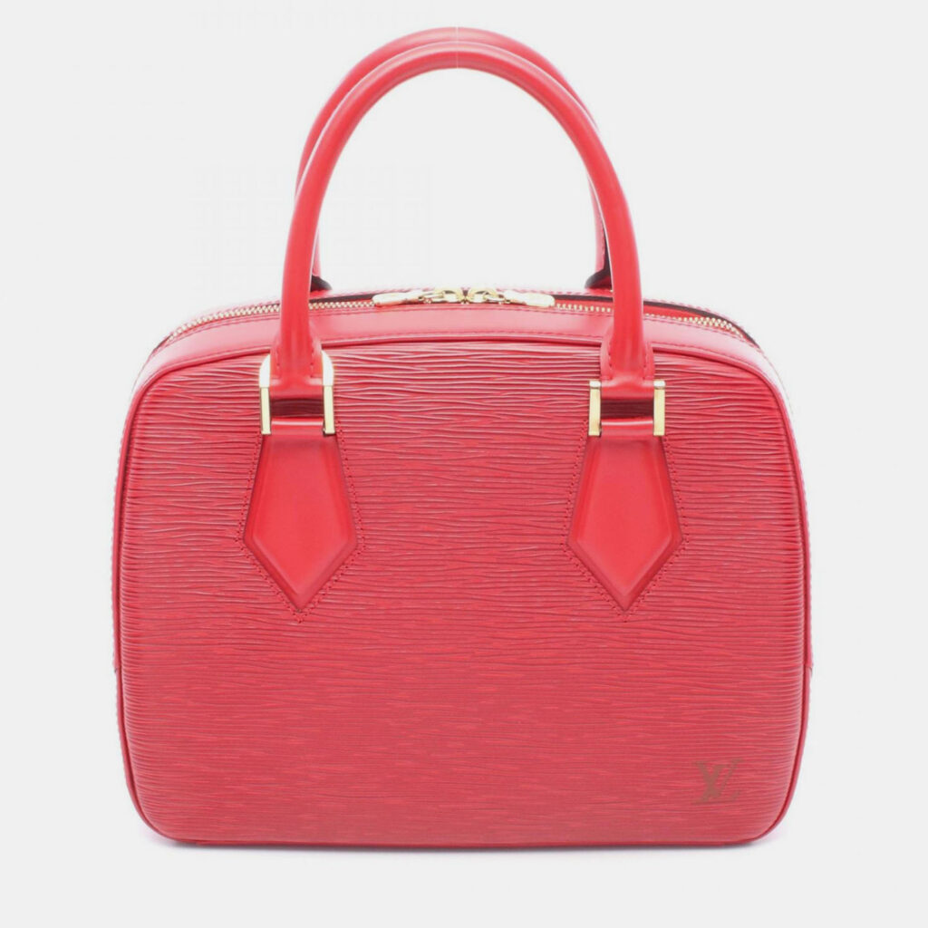 Louis Vuitton Pont Neuf PM Red Epi Leather Top Handle Bag Louis Vuitton Pont Neuf PM Red Epi Leather Top Handle Bag