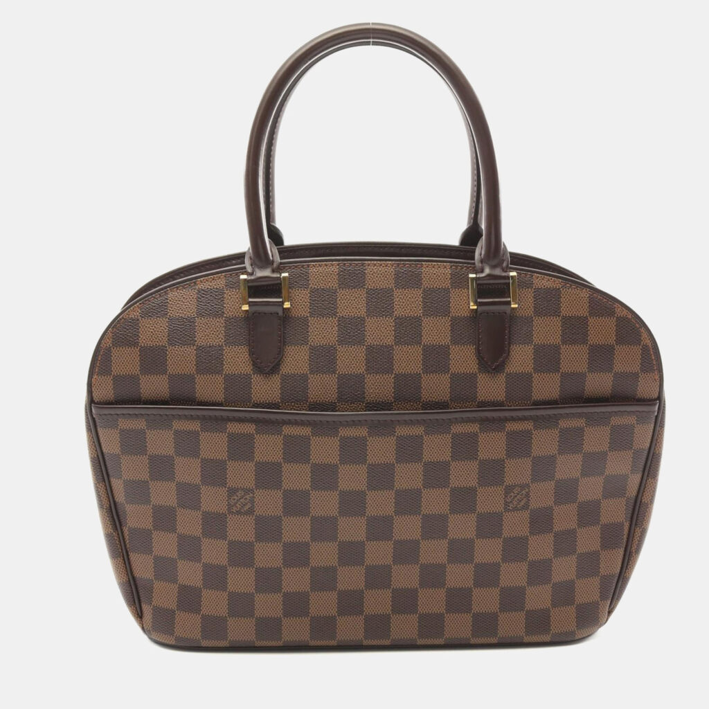 Louis Vuitton Savinac Brown Damier Ebene Canvas Tote Bag Louis Vuitton Savinac Brown Damier Ebene Canvas Tote Bag