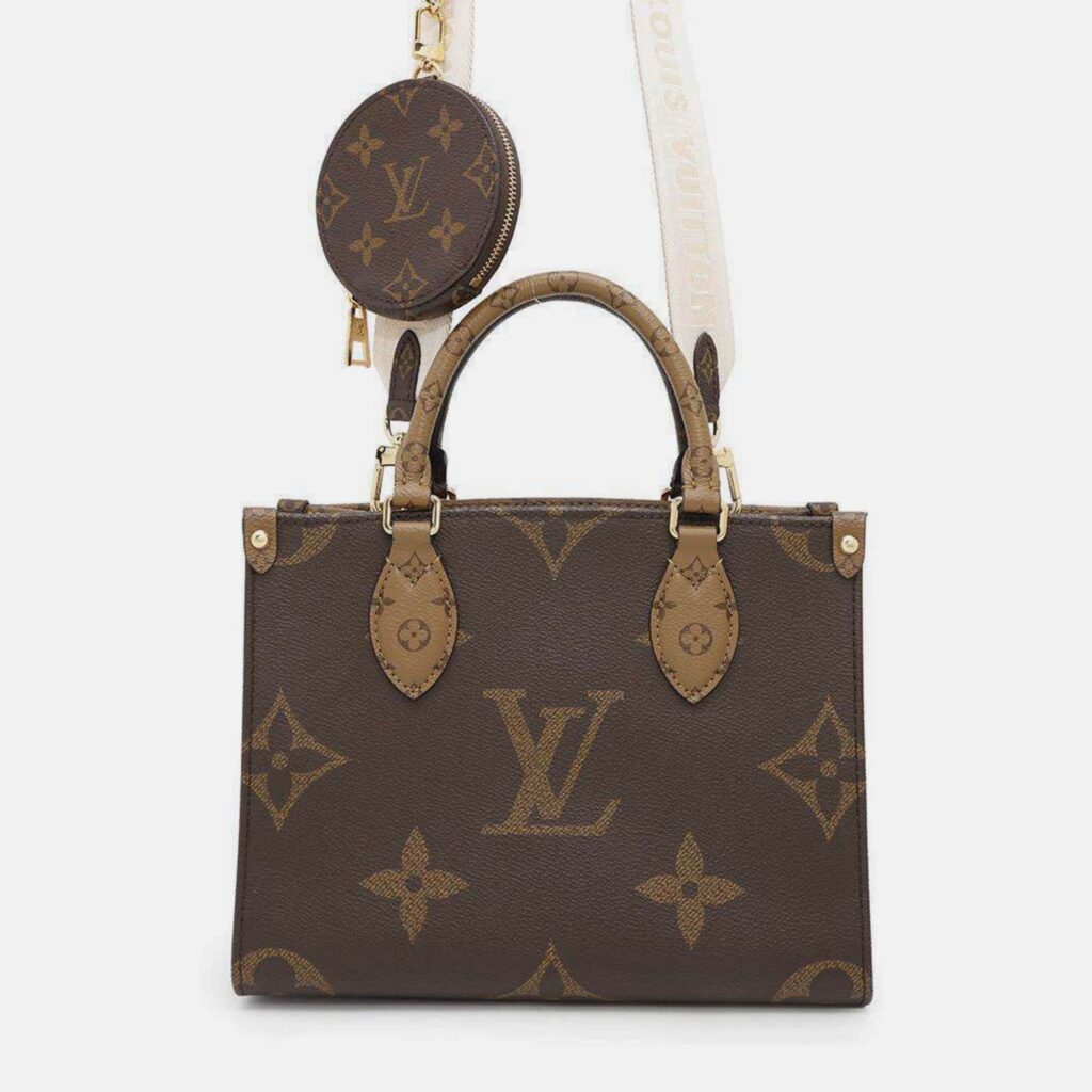 Louis Vuitton Handbag Monogram Reverse Giant On-The-Go Pm Louis Vuitton Handbag Monogram Reverse Giant On-The-Go Pm