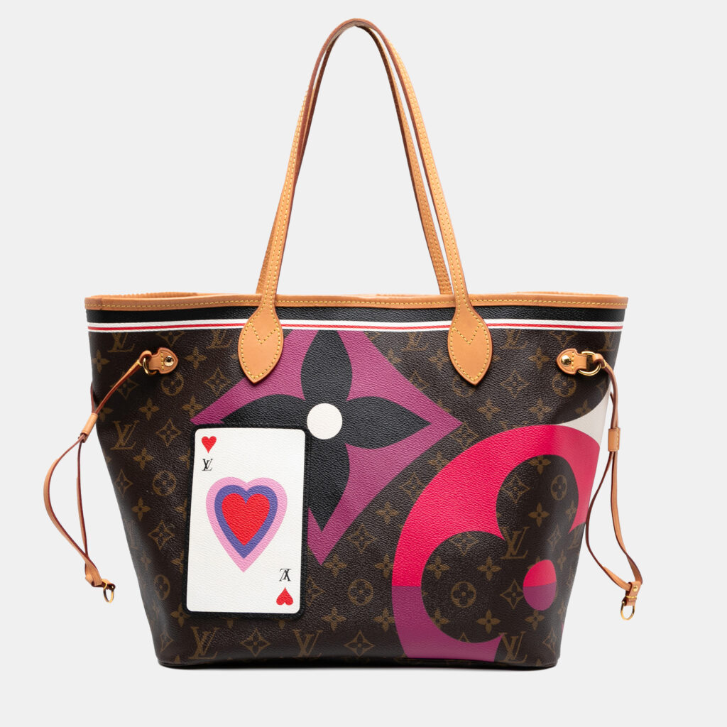 Louis Vuitton Brown Monogram Game On Neverfull MM Louis Vuitton Brown Monogram Game On Neverfull MM