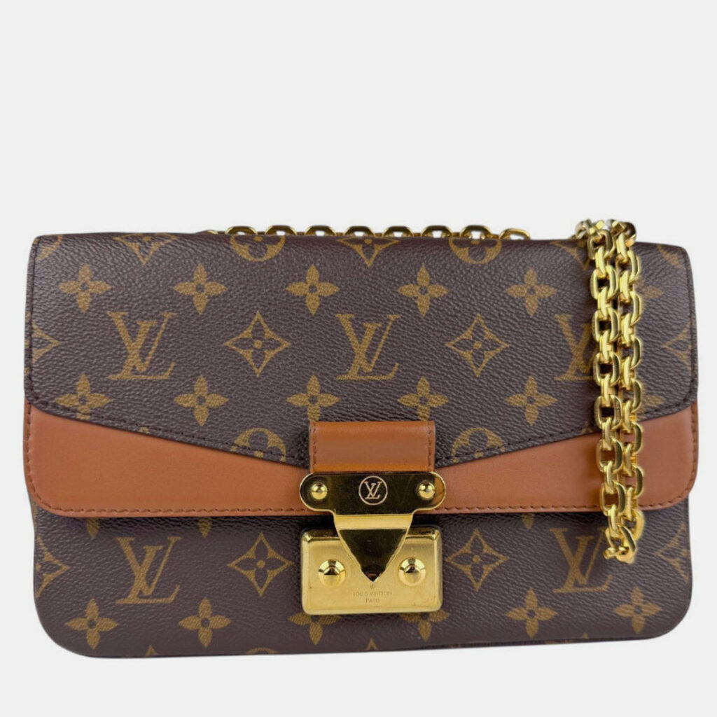 Louis Vuitton Monogram Marceau Shoulder Bag In Canvas Brown And Gold