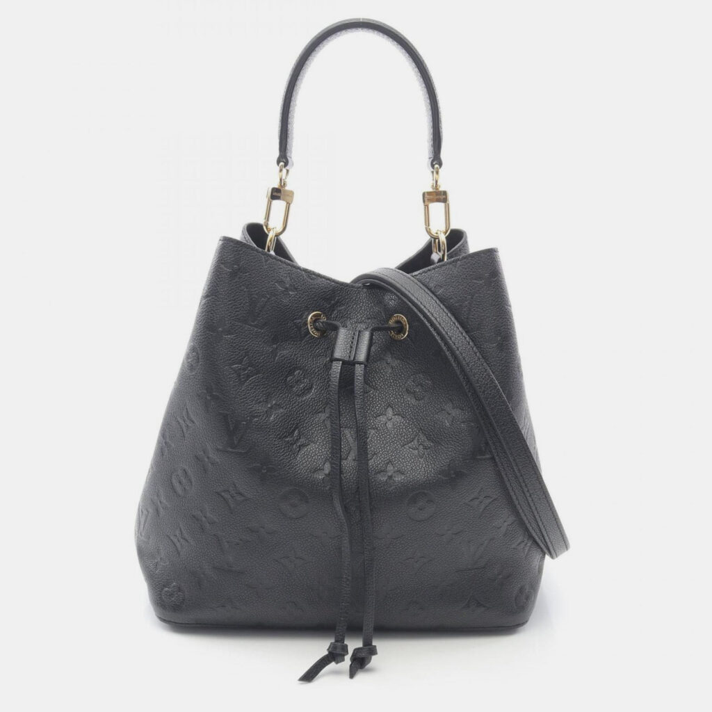 Louis Vuitton Neonoe Monogram Empreinte Noir Handbag In Leather Black Louis Vuitton Neonoe Monogram Empreinte Noir Handbag In Leather Black