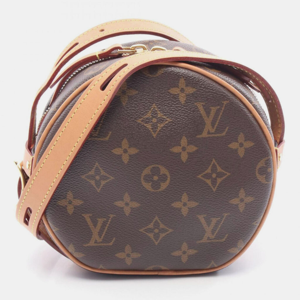 Louis Vuitton Boite Chapeau Souple Pm Shoulder Bag In Coated Canvas And Leather With Monogram Design Brown