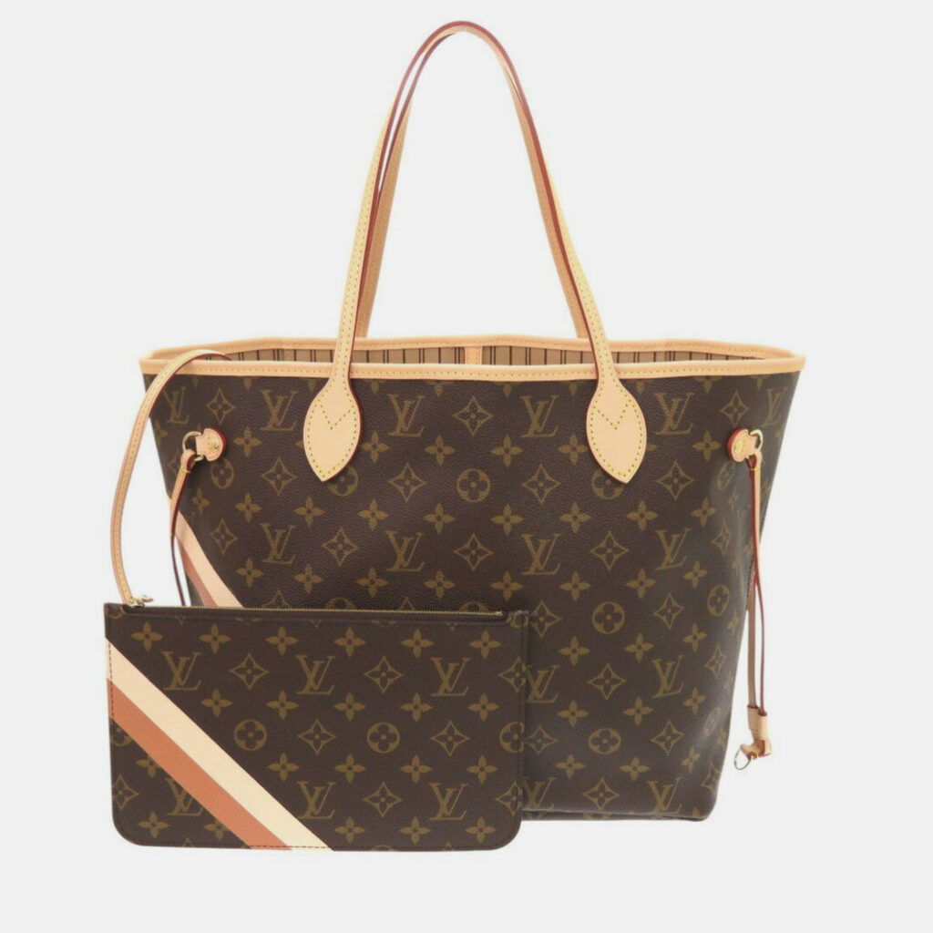 Louis Vuitton Neverfull Mm Mon Monogram Tote Bag In Camel Quartz