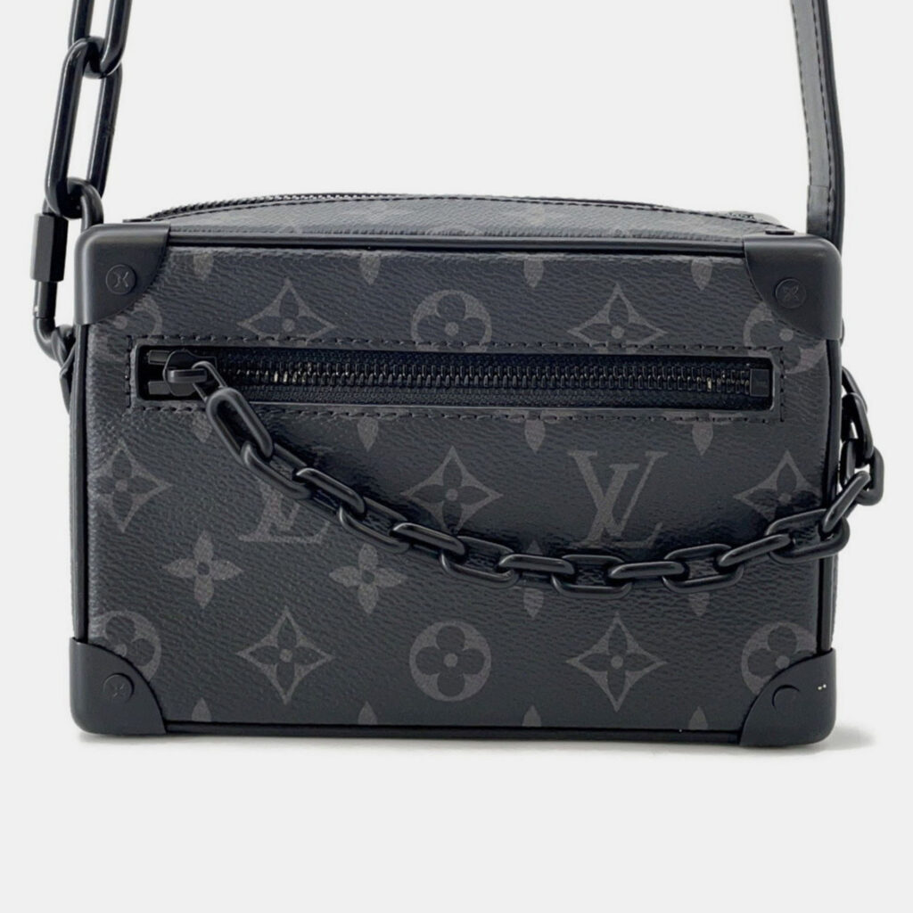Louis Vuitton Monogram Eclipse Mini Soft Trunk Shoulder Bag Black