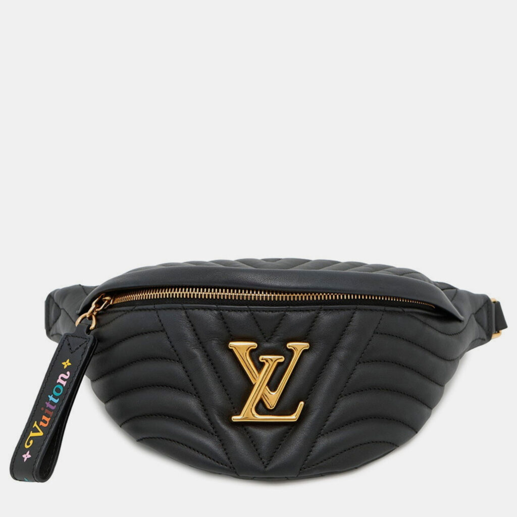Louis Vuitton New Wave Bum Bag Calfskin Leather Black