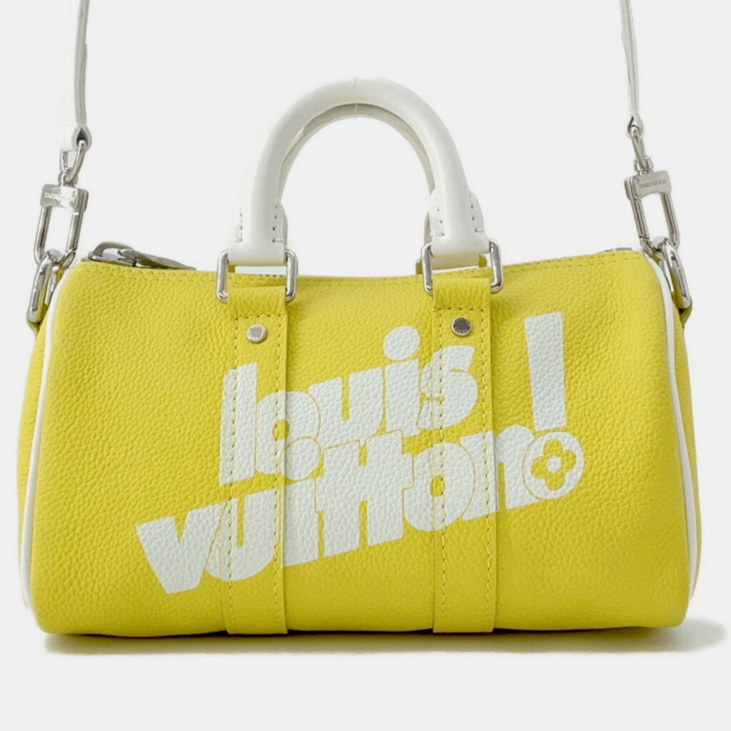 Louis Vuitton Handbag Keepall Xs Taurillon Leather White Louis Vuitton Handbag Keepall Xs Taurillon Leather White