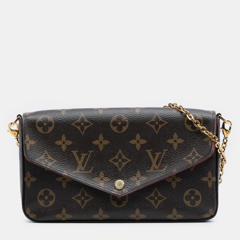 Louis Vuitton Brown Monogram Pochette Felicie Louis Vuitton Brown Monogram Pochette Felicie
