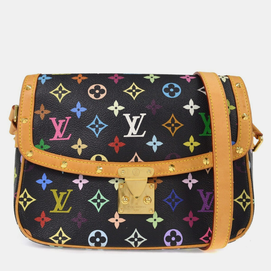 Louis Vuitton Black Multicolor Sologne Shoulder Bag Louis Vuitton Black Multicolor Sologne Shoulder Bag