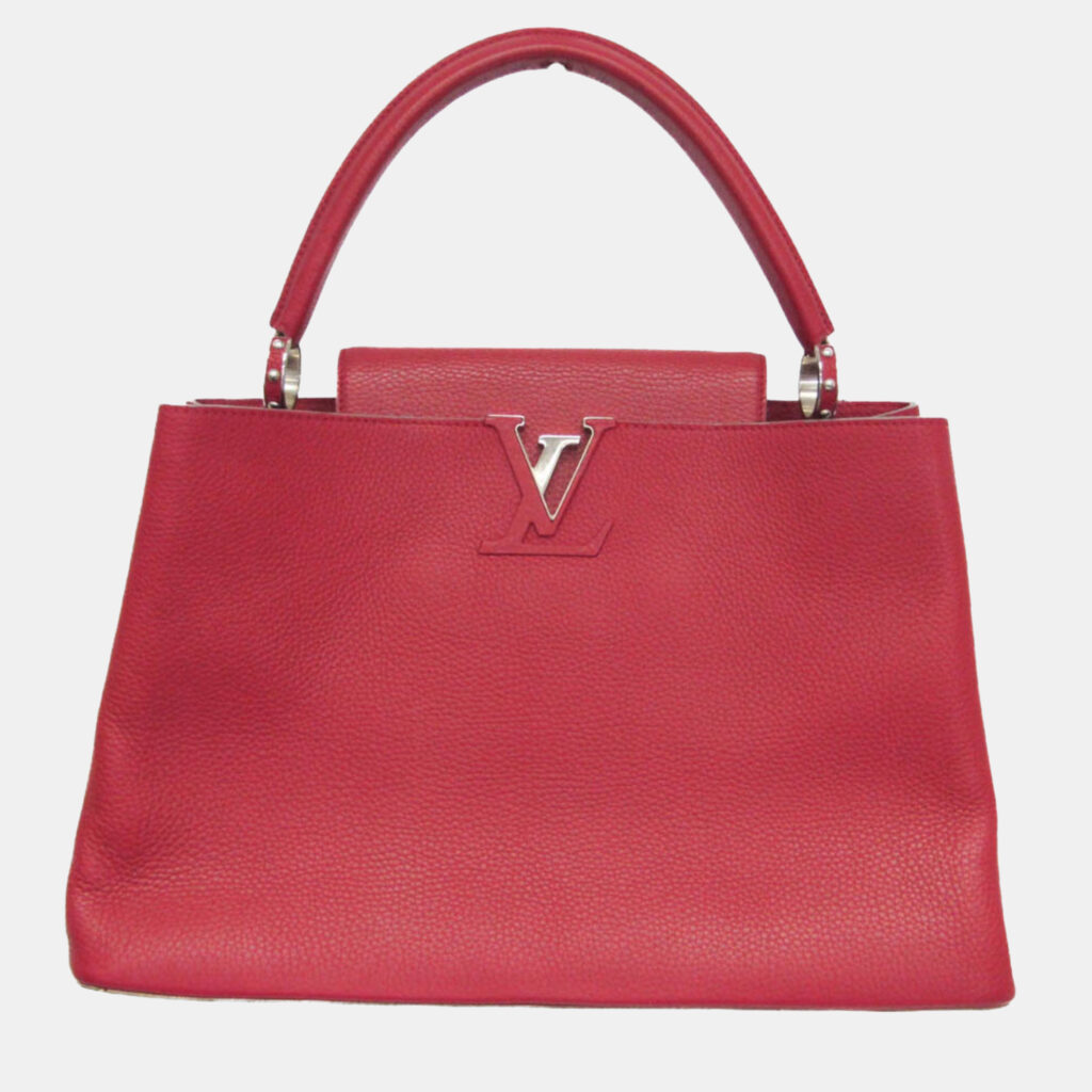 Louis Vuitton Capucines GM Red Taurillon Leather Top Handle Bag Louis Vuitton Capucines GM Red Taurillon Leather Top Handle Bag