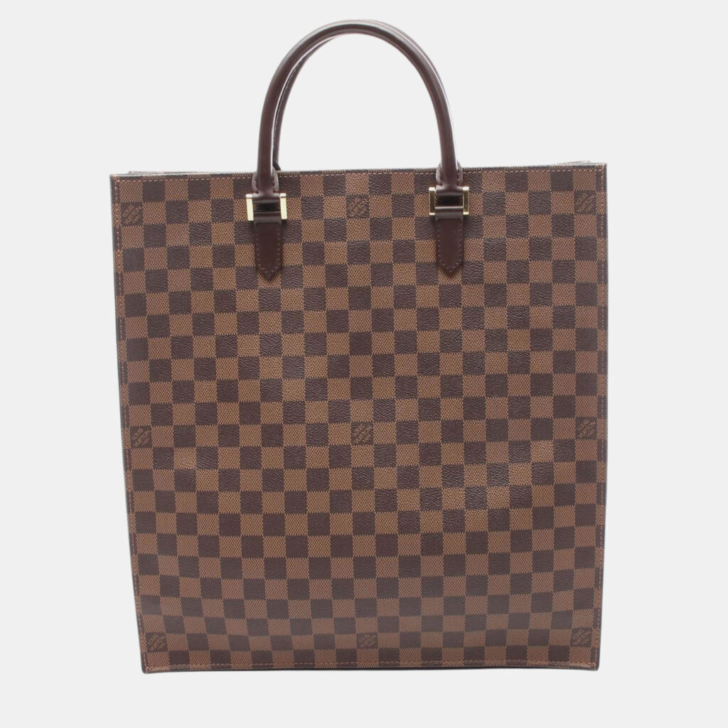 Louis Vuitton Brown Damier Ebene Sac Plat Louis Vuitton Brown Damier Ebene Sac Plat