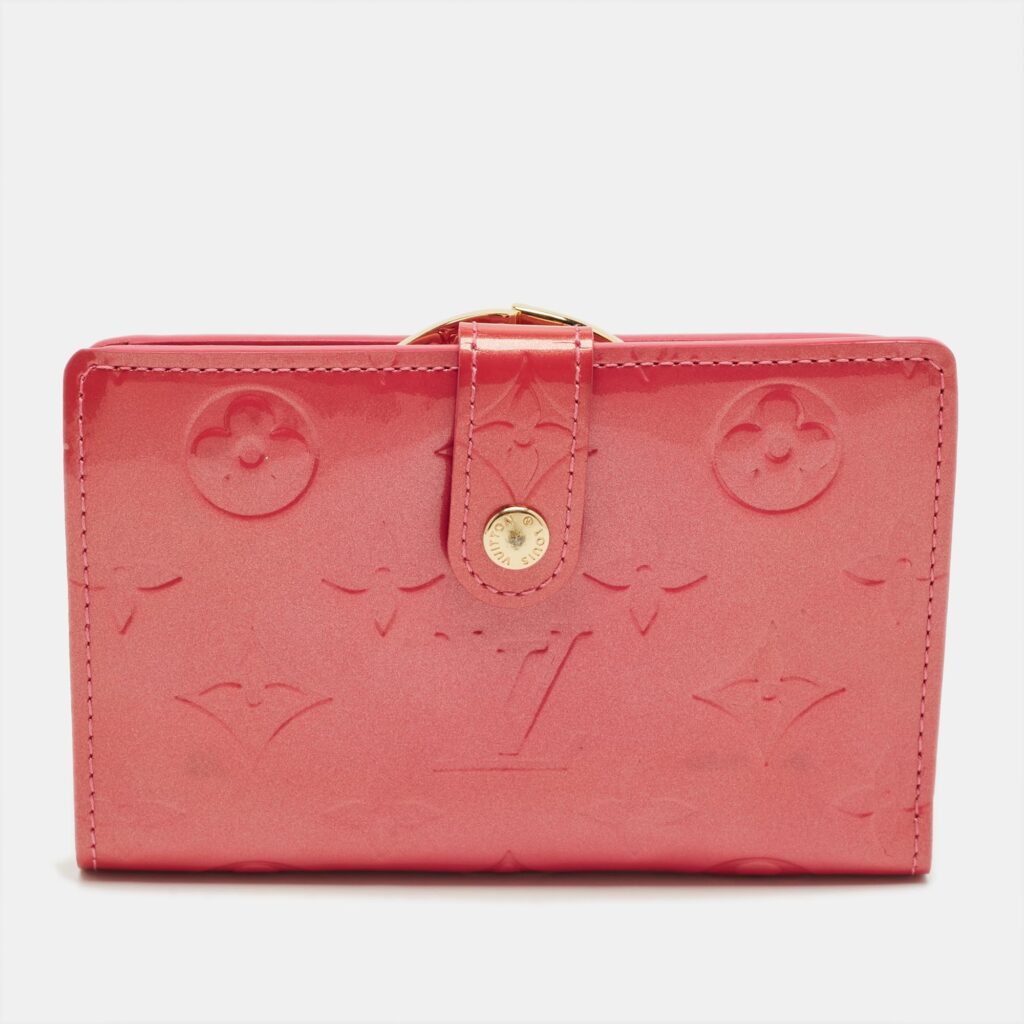 Louis Vuitton Framboise Monogram Vernis French Purse Wallet Louis Vuitton Framboise Monogram Vernis French Purse Wallet