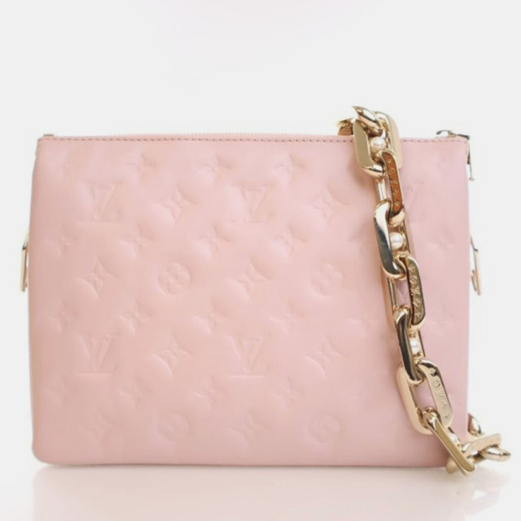 Louis Vuitton Coussin PM Monogram Embossed Lambskin Leather Shoulder Bag