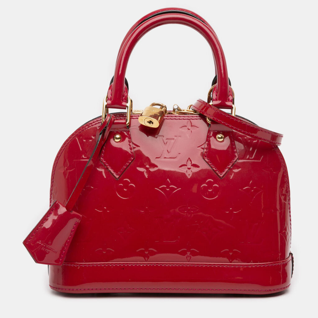 Louis Vuitton Alma BB Monogram Vernis Leather Top Handle Bag