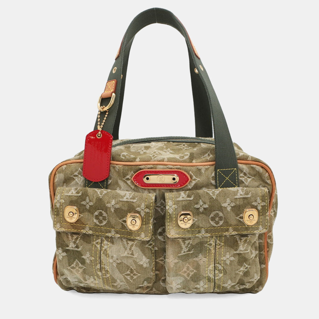 Louis Vuitton Jasmine Monogrammed Denim Top Handle Bag Louis Vuitton Jasmine Monogrammed Denim Top Handle Bag