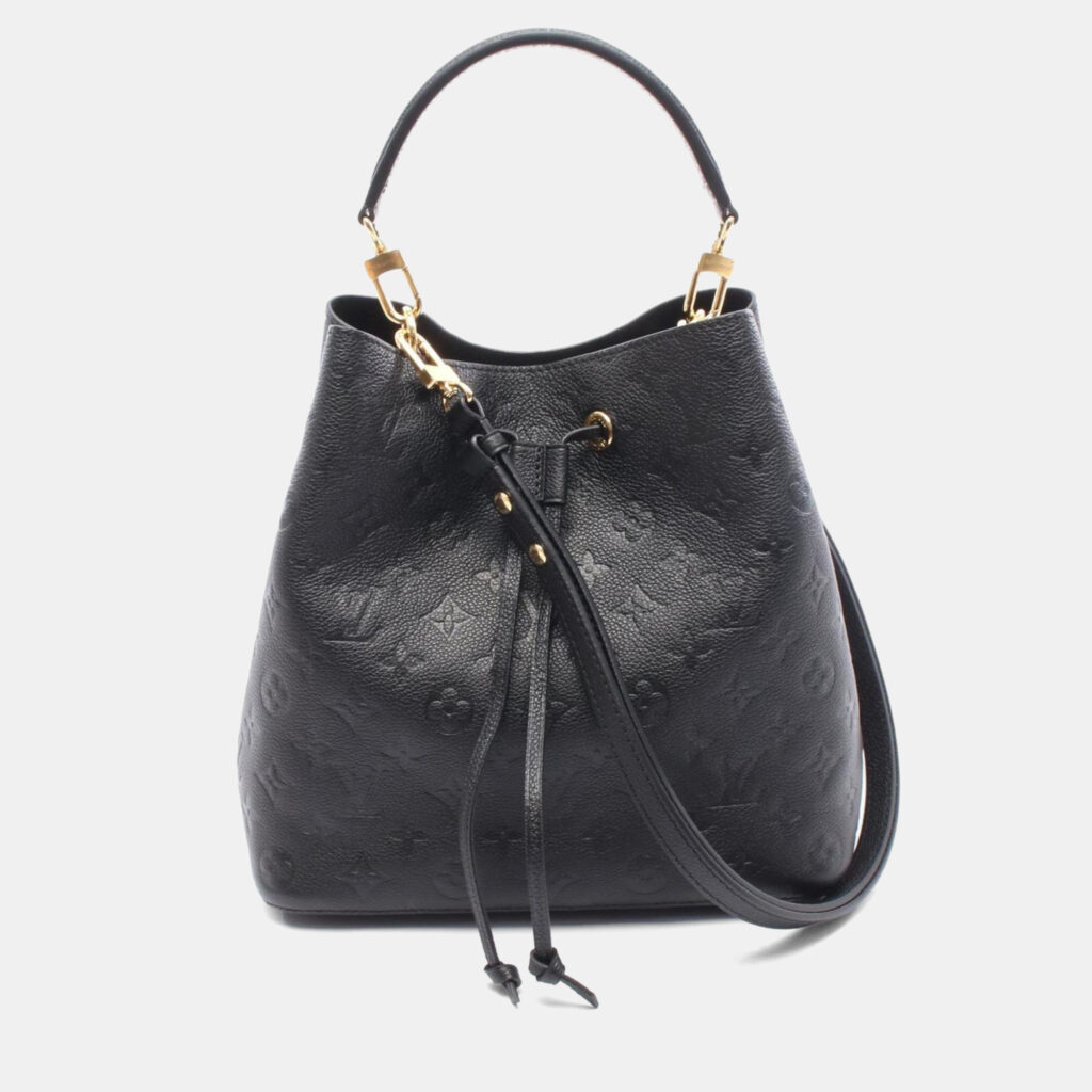 Louis Vuitton Neonoe Black Monogram Empreinte Leather Shoulder Bag Louis Vuitton Neonoe Black Monogram Empreinte Leather Shoulder Bag