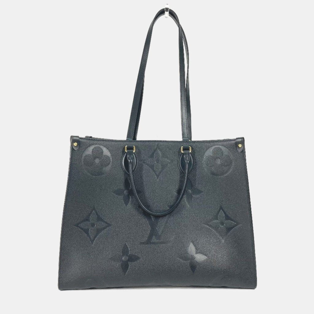 Louis Vuitton On The Go GM Black Monogram Empreinte Leather Shoulder Bag Louis Vuitton On The Go GM Black Monogram Empreinte Leather Shoulder Bag