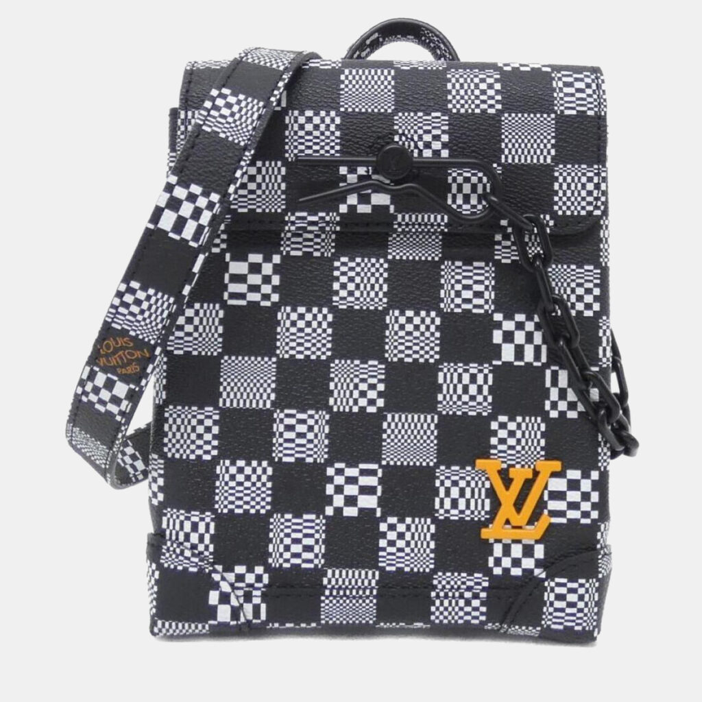 Louis Vuitton Damier Distorted Steamer XS Damier Coated Canvas Shoulder Bag Louis Vuitton Damier Distorted Steamer XS Damier Coated Canvas Shoulder Bag