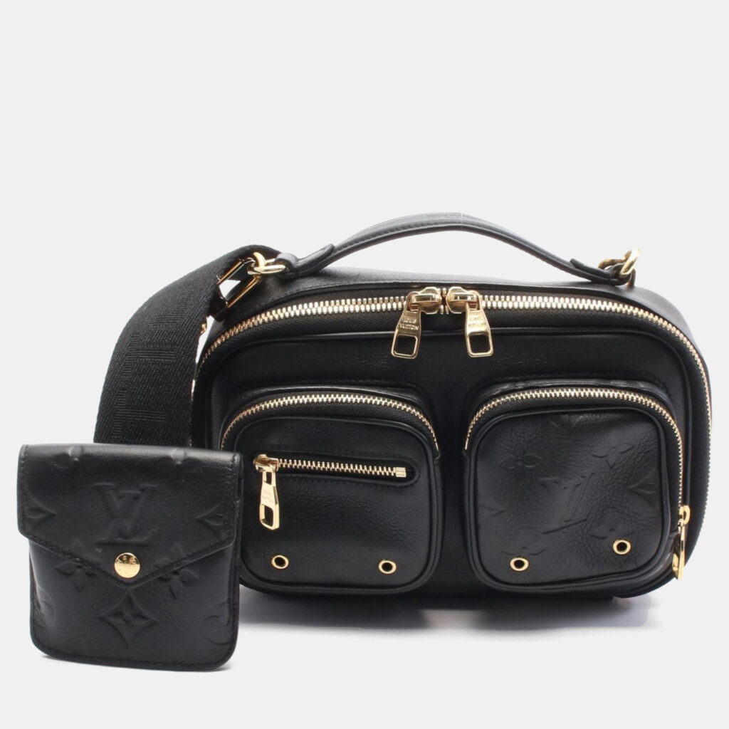 Louis Vuitton Utility Black Leather Crossbody Bag Louis Vuitton Utility Black Leather Crossbody Bag