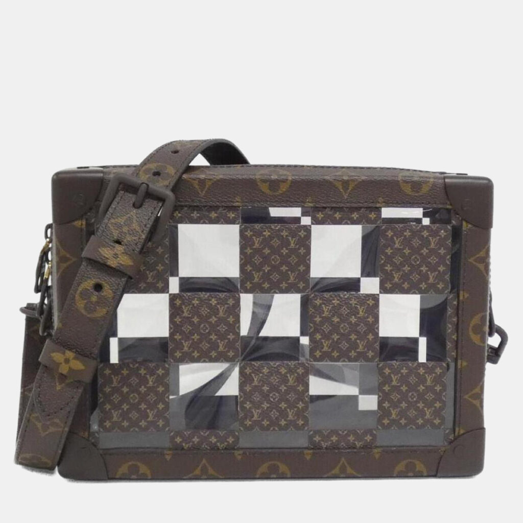 Louis Vuitton Monogram Chess Monogram Canvas Slim Soft Trunk Shoulder Bag Louis Vuitton Monogram Chess Monogram Canvas Slim Soft Trunk Shoulder Bag