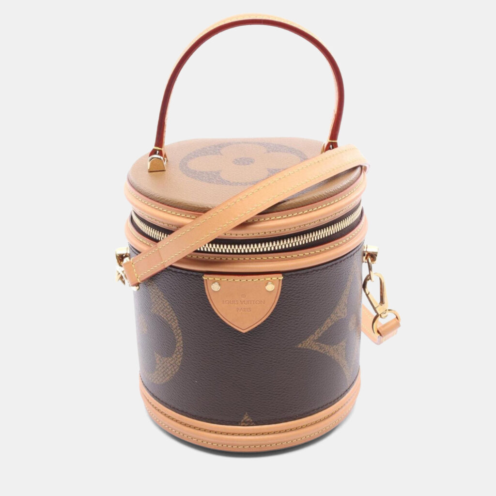 Louis Vuitton Cannes Brown Multicolor Monogram Giant Reverse Coated Canvas and Leather Top Handle Bag