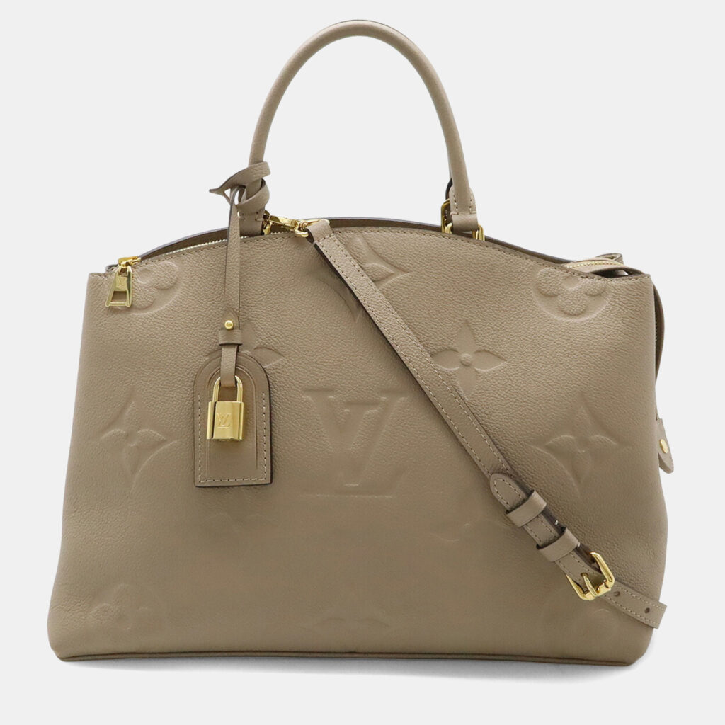 Louis Vuitton Grand Palais MM Grey Monogram Empreinte Leather Tote Bag Louis Vuitton Grand Palais MM Grey Monogram Empreinte Leather Tote Bag