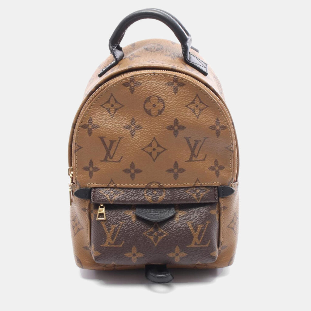 Louis Vuitton Palm Springs Mini Monogram Reverse Coated Canvas and Leather Backpack Louis Vuitton Palm Springs Mini Monogram Reverse Coated Canvas and Leather Backpack