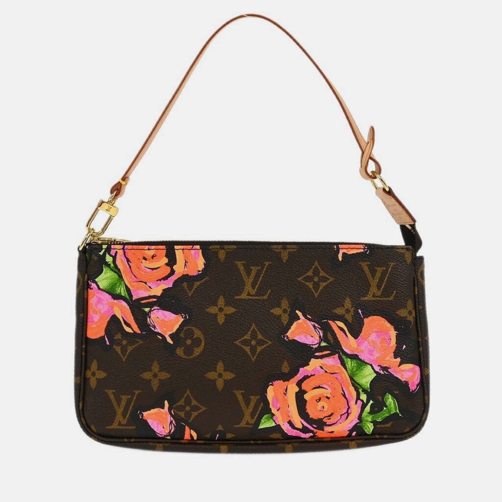 Louis Vuitton Pochette Accessoires Pink Monogram Canvas Clutch Bag Louis Vuitton Pochette Accessoires Pink Monogram Canvas Clutch Bag