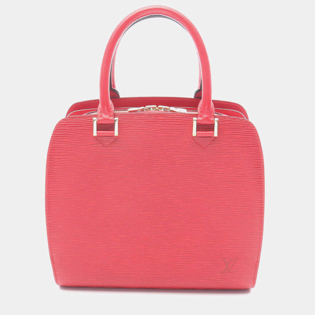 Louis Vuitton Pont Neuf PM Red Epi Leather Top Handle Bag