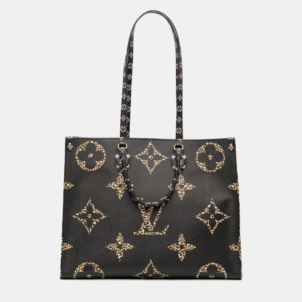 Louis Vuitton OnTheGo GM Monogram Giant Jungle Coated Canvas Tote Bag