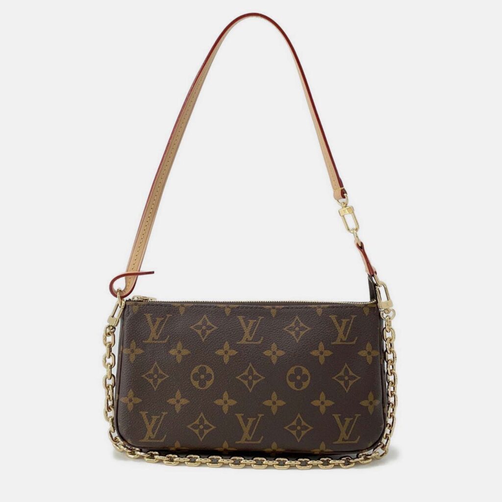 Louis Vuitton Pochette Accessoires Brown Monogram Canvas Shoulder Bag
