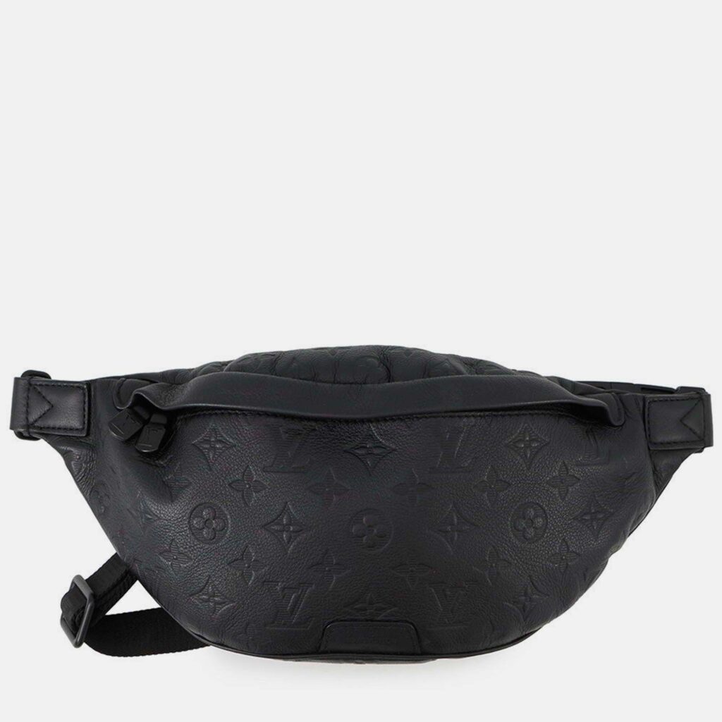 Louis Vuitton Discovery Bumbag PM Black Monogram Shadow Calfskin Leather Bag Louis Vuitton Discovery Bumbag PM Black Monogram Shadow Calfskin Leather Bag