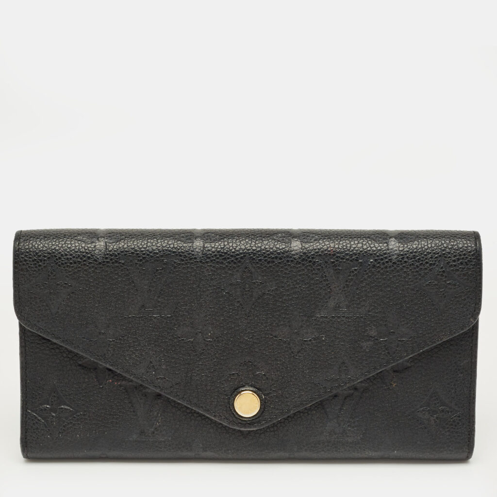 Louis Vuitton Black Empreinte Leather Josephine Wallet Louis Vuitton Black Empreinte Leather Josephine Wallet