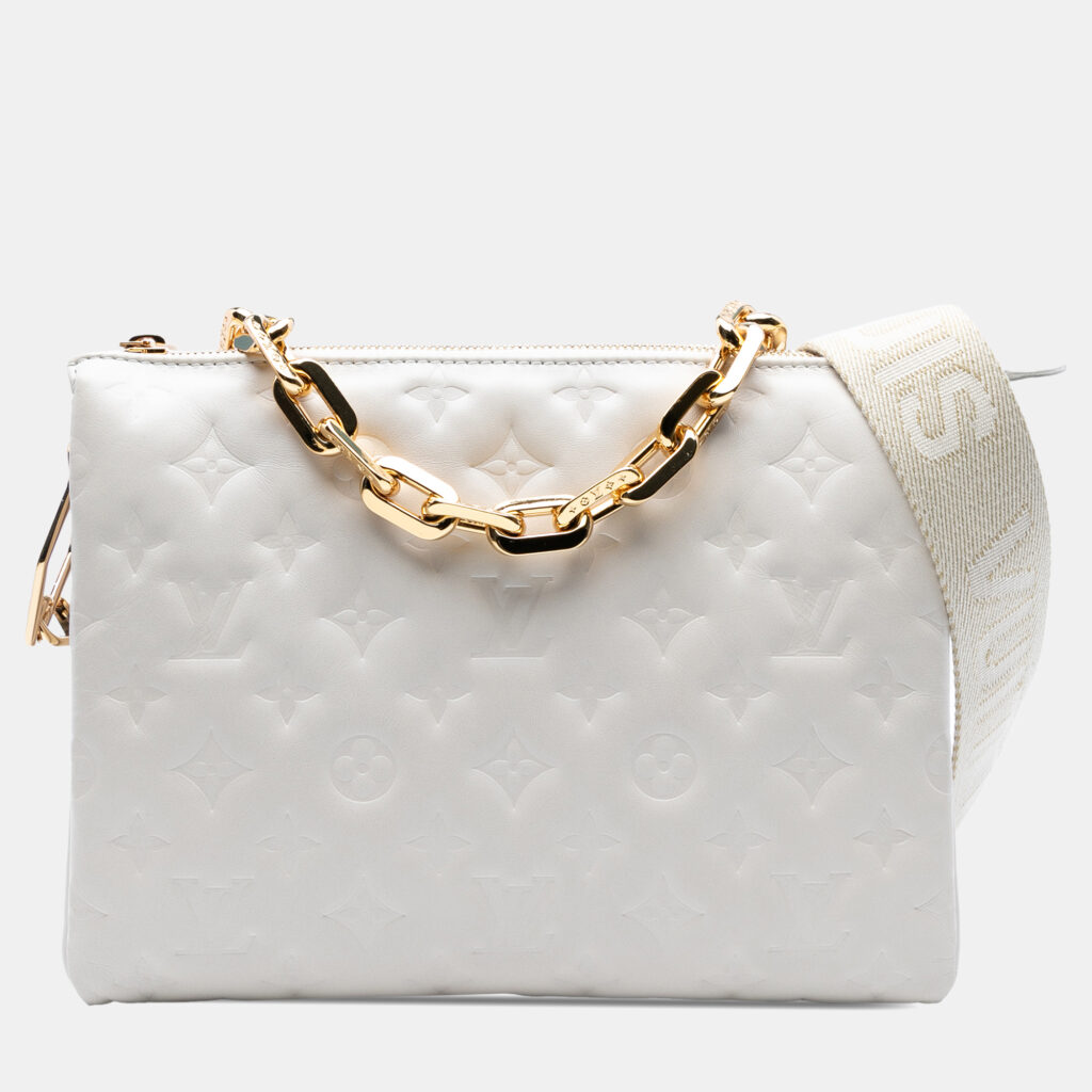 Louis Vuitton Coussin PM Monogram Embossed Puffy Lambskin Leather Shoulder Bag Louis Vuitton Coussin PM Monogram Embossed Puffy Lambskin Leather Shoulder Bag