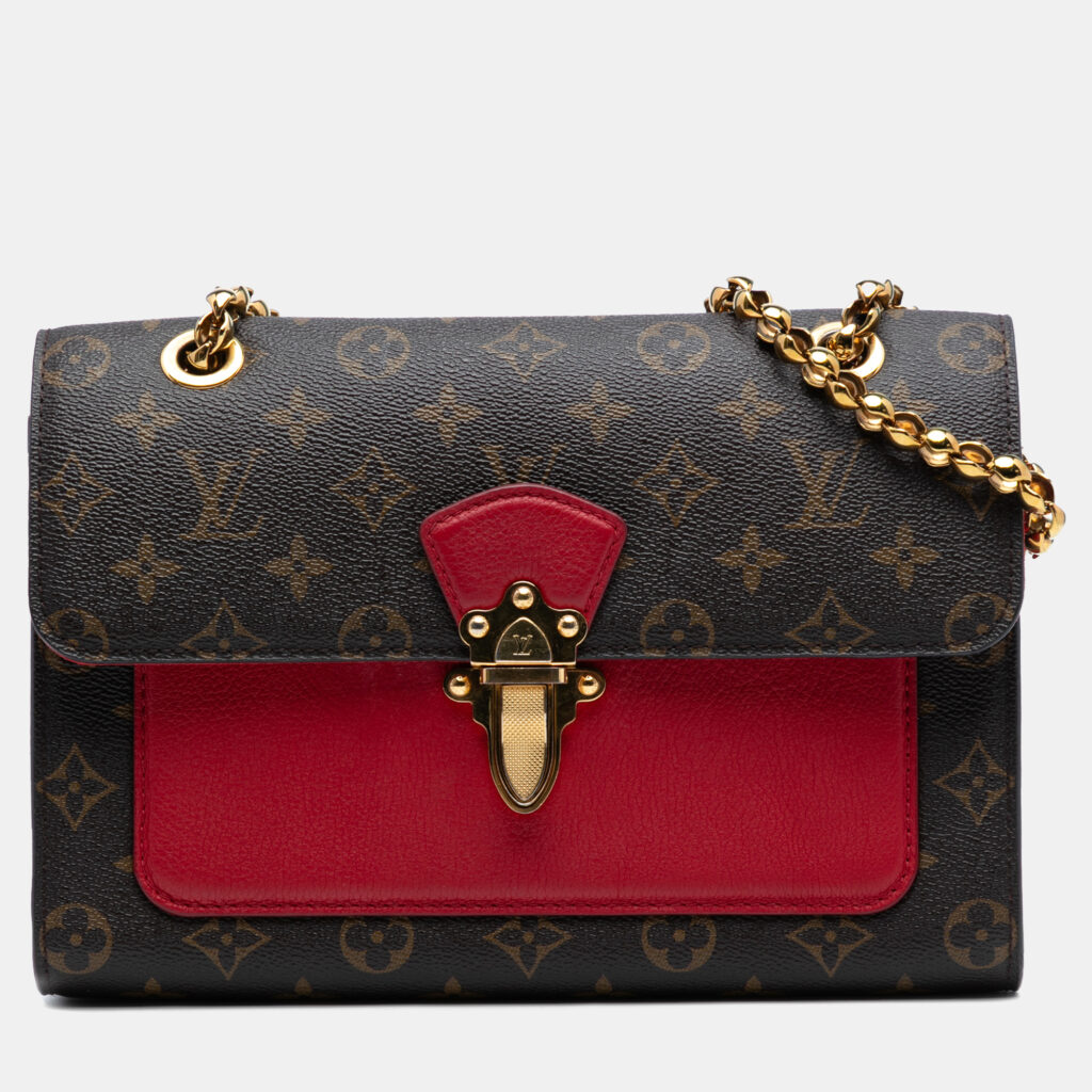 Louis Vuitton Victoire Brown Monogram Coated Canvas Shoulder Bag Louis Vuitton Victoire Brown Monogram Coated Canvas Shoulder Bag