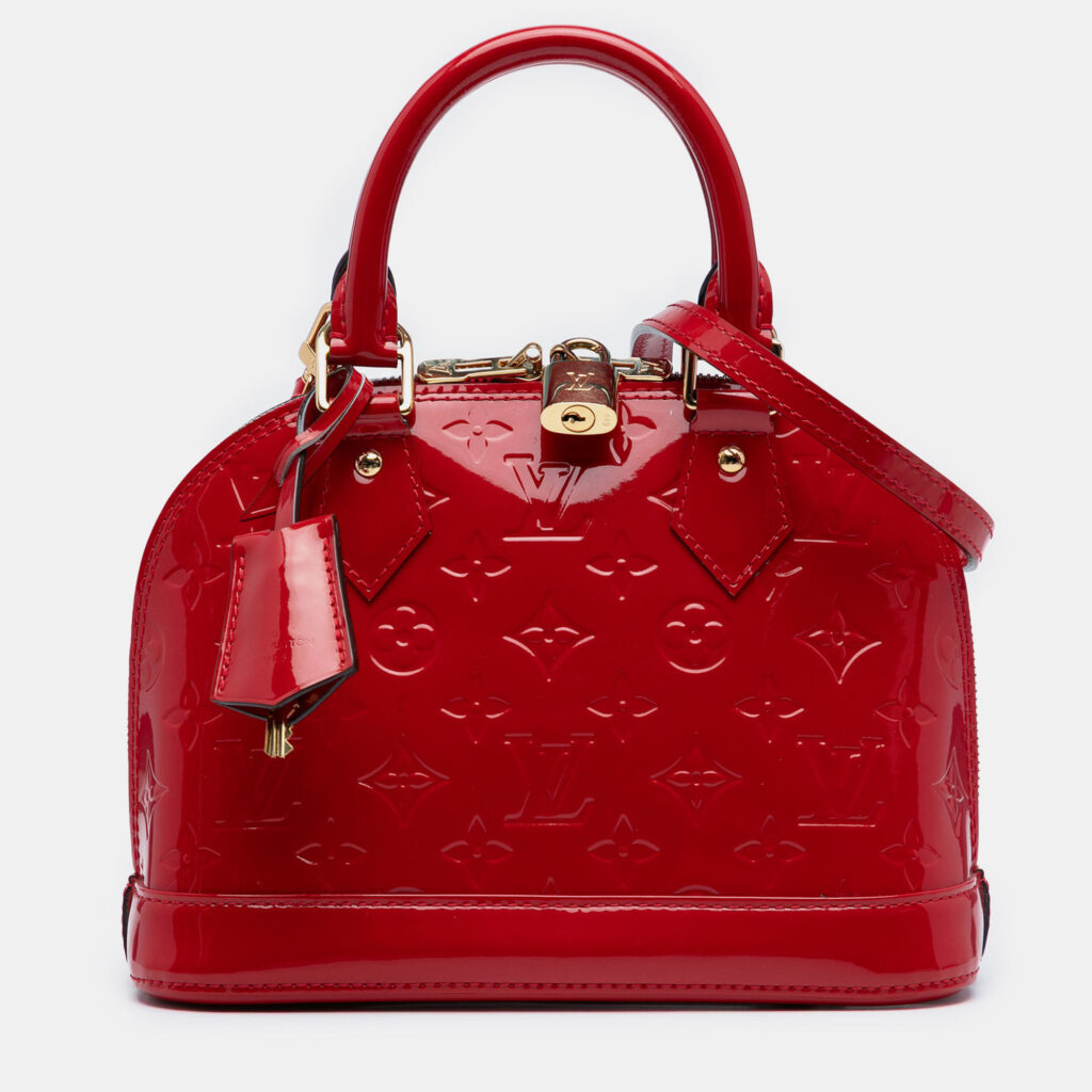 Louis Vuitton Alma BB Monogram Vernis Leather Top Handle Bag Louis Vuitton Alma BB Monogram Vernis Leather Top Handle Bag
