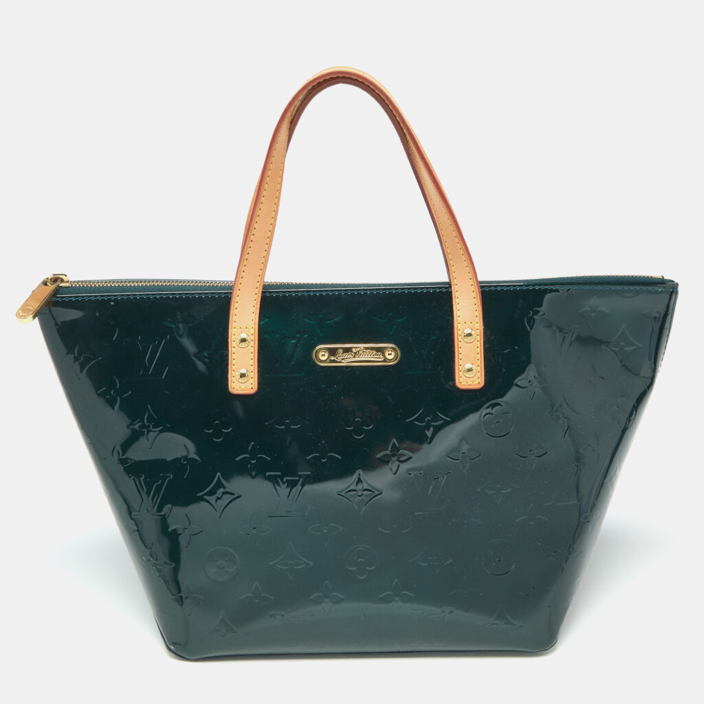 Louis Vuitton Green Monogram Vernis Bellevue PM Bag Louis Vuitton Green Monogram Vernis Bellevue PM Bag