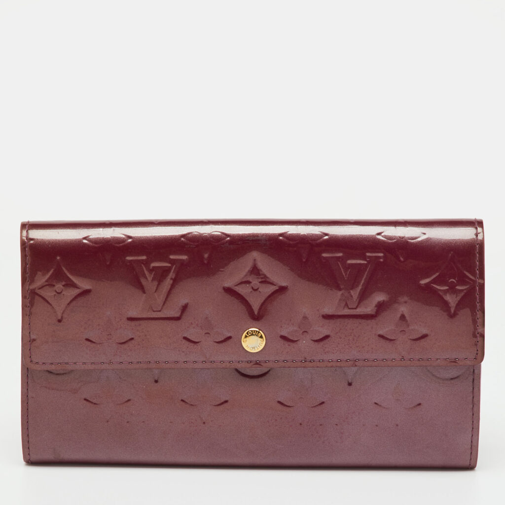 Louis Vuitton Violette Monogram Vernis Sarah Long Wallet Louis Vuitton Violette Monogram Vernis Sarah Long Wallet