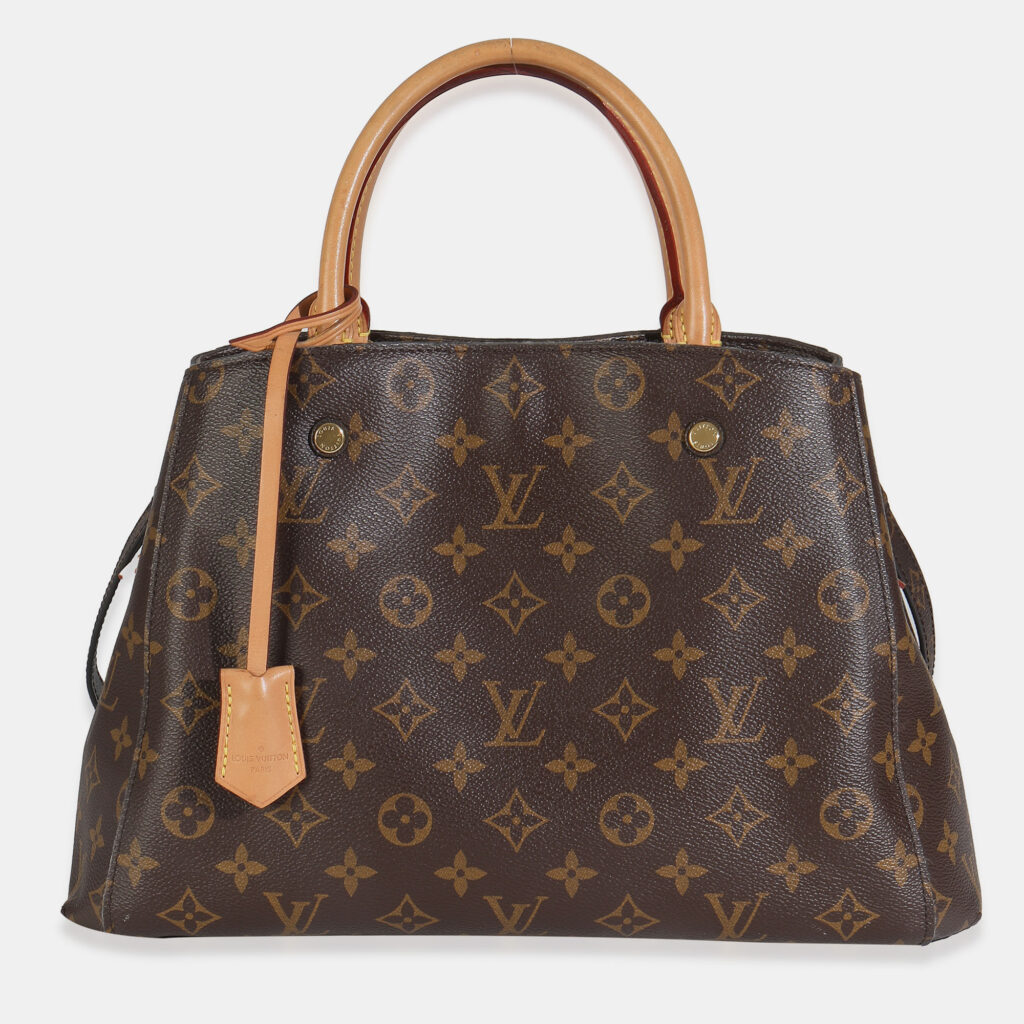 Louis Vuitton Montaigne MM Brown Monogram Canvas Top Handle Bag