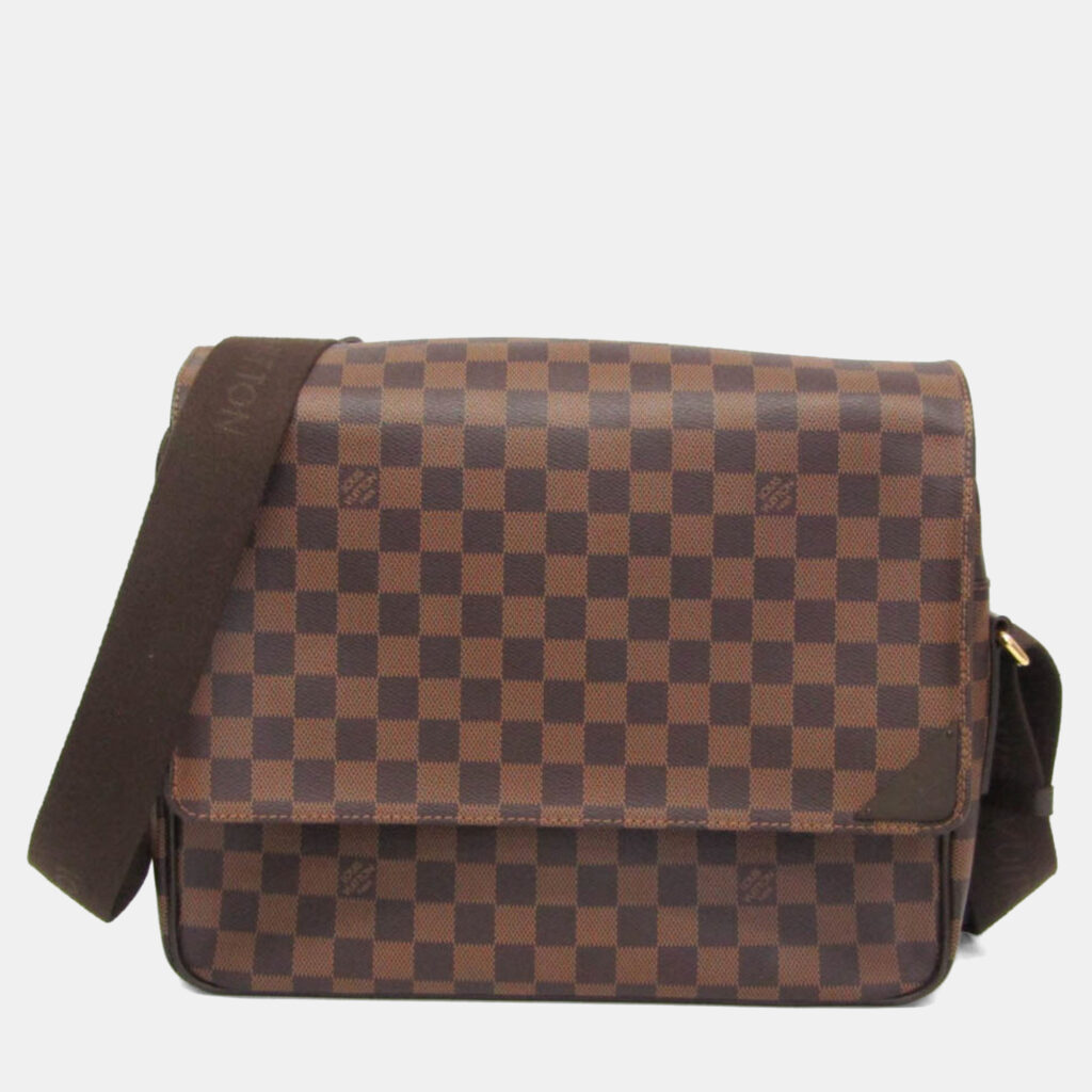 Louis Vuitton Shelton MM Brown Damier Ebene Canvas Shoulder Bag Louis Vuitton Shelton MM Brown Damier Ebene Canvas Shoulder Bag