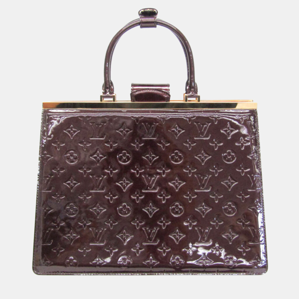 Louis Vuitton Desse GM Burgundy Monogram Vernis Leather Top Handle Bag