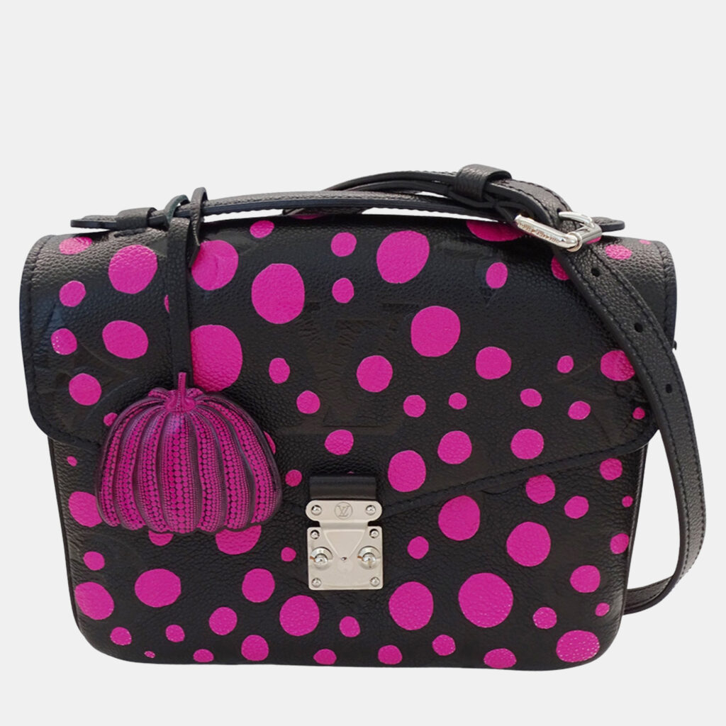 Louis Vuitton Metis MM Black, Pink, Orange Monogram Empreinte Leather Shoulder Bag Louis Vuitton Metis MM Black, Pink, Orange Monogram Empreinte Leather Shoulder Bag
