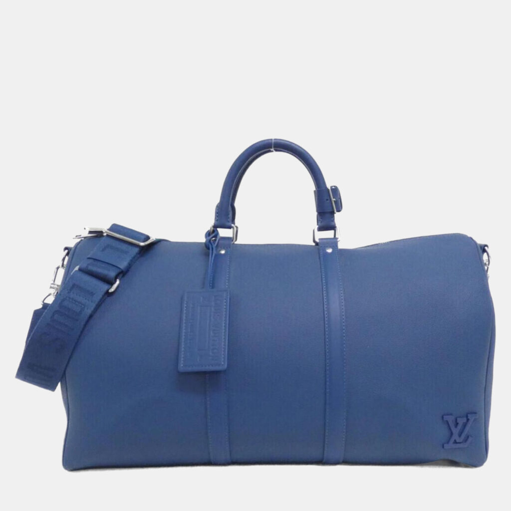 Louis Vuitton Keepall Bandouliere 50 Aerogram Leather Duffel Bag Louis Vuitton Keepall Bandouliere 50 Aerogram Leather Duffel Bag