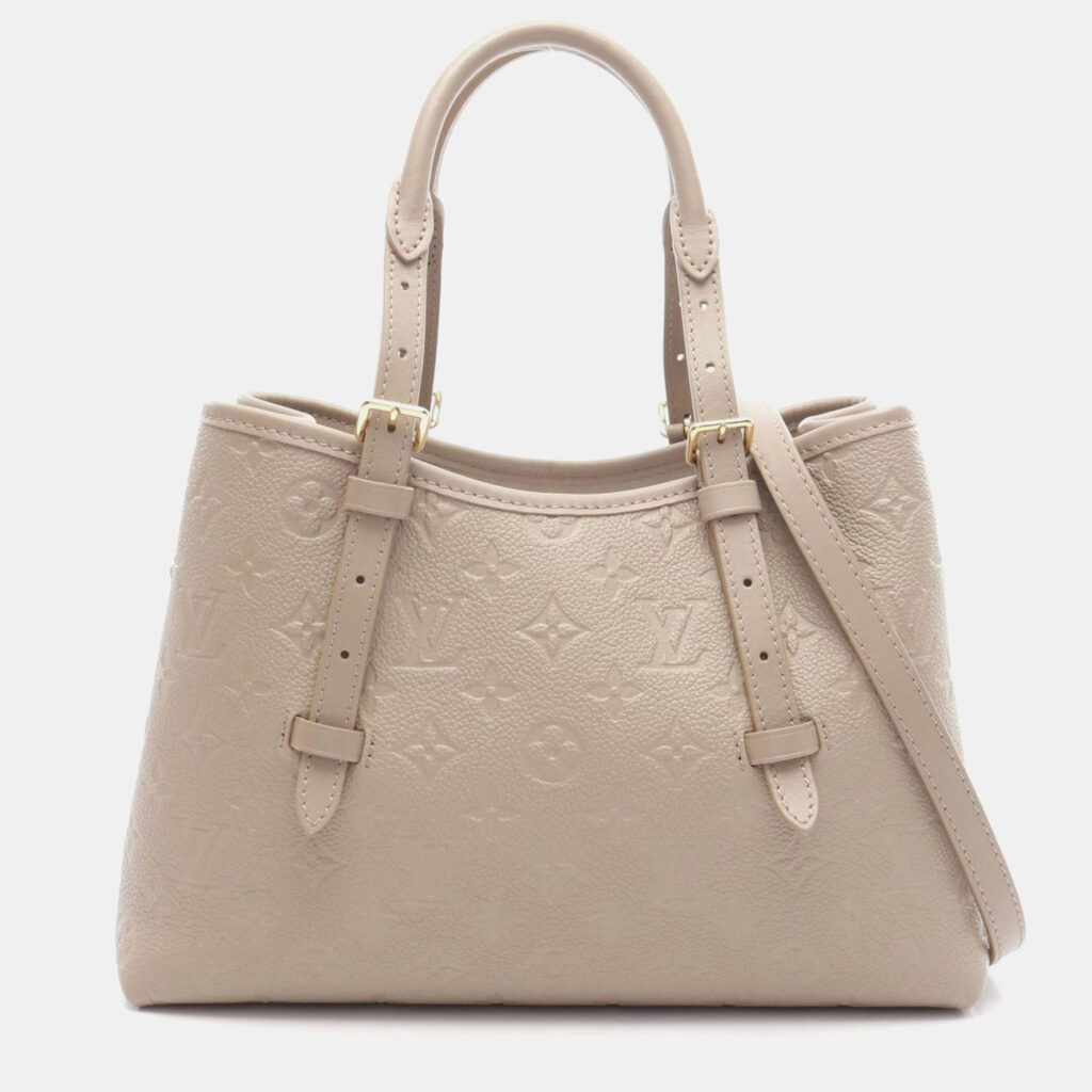Louis Vuitton Babylon PM Beige Monogram Empreinte Leather Tote Bag Louis Vuitton Babylon PM Beige Monogram Empreinte Leather Tote Bag