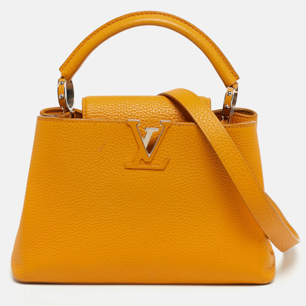Louis Vuitton Safran Leather Capucines BB Bag