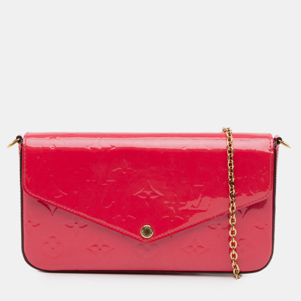 Louis Vuitton Monogram Vernis Pochette Felicie Wallet on Chain Louis Vuitton Monogram Vernis Pochette Felicie Wallet on Chain
