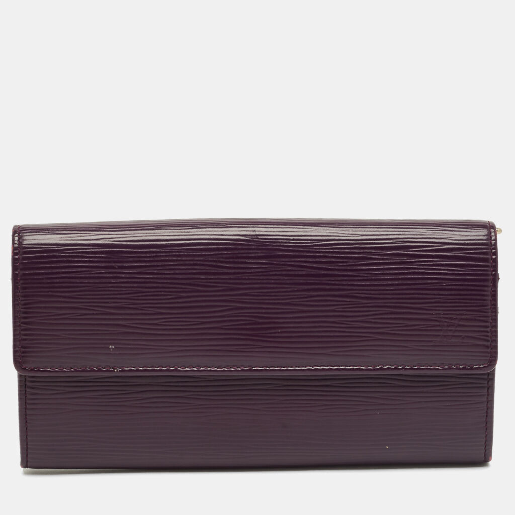 luxury-women-louis-vuitton-used-handbags-p1237340-001-1.jpg Louis Vuitton Cassis Epi Leather Sarah Wallet