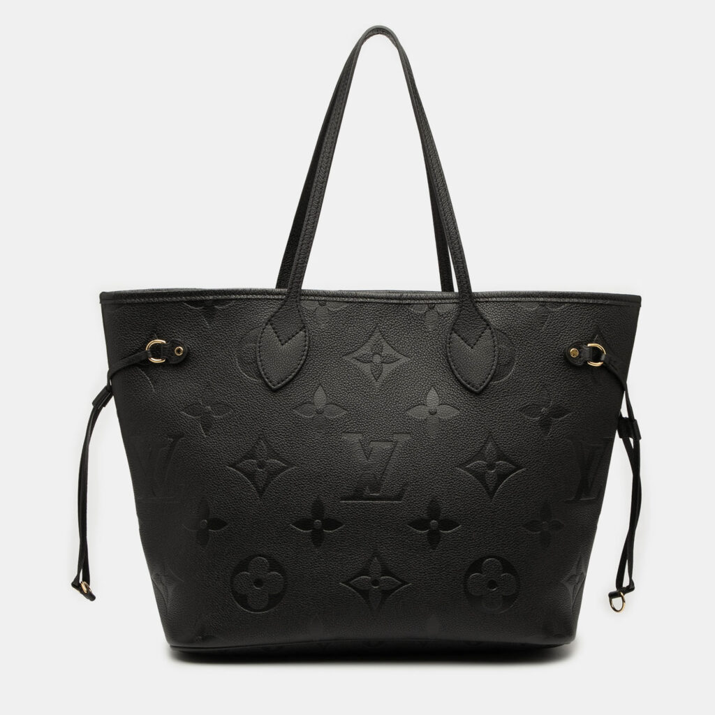 luxury-women-louis-vuitton-used-handbags-p1237361-005.jpg Louis Vuitton Monogram Giant Empreinte Neverfull MM Tote Bag