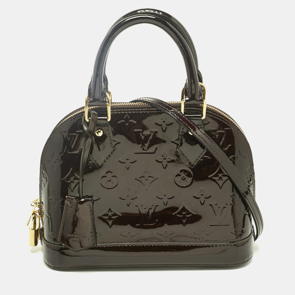 Louis Vuitton Amarante Monogram Vernis Alma BB Bag Louis Vuitton Amarante Monogram Vernis Alma BB Bag