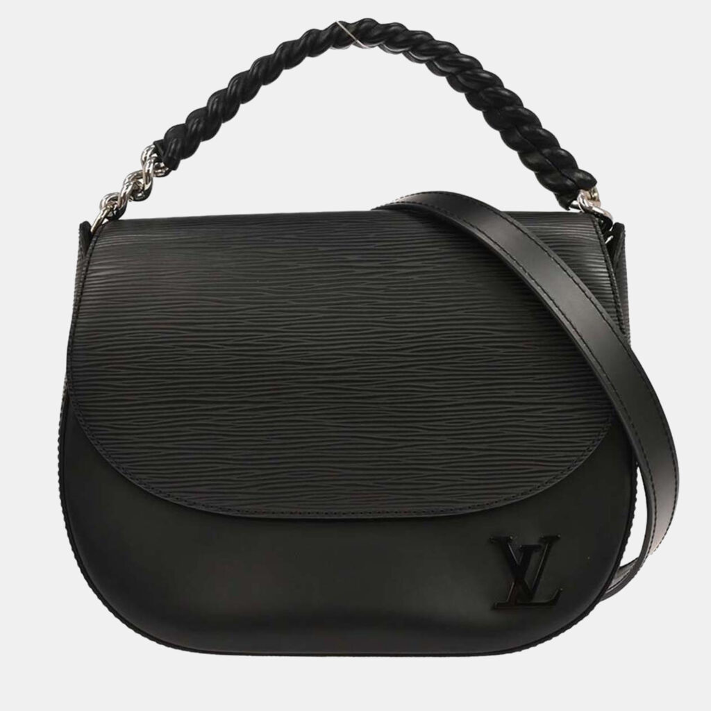 Louis Vuitton Luna Black Epi Leather Shoulder Bag Louis Vuitton Luna Black Epi Leather Shoulder Bag